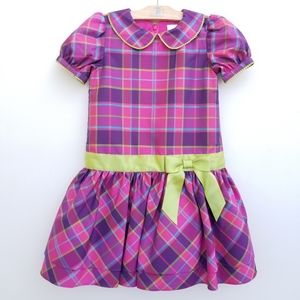 Hanna Andersson 110 Plaid Party Dress